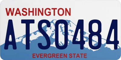 WA license plate ATS0484