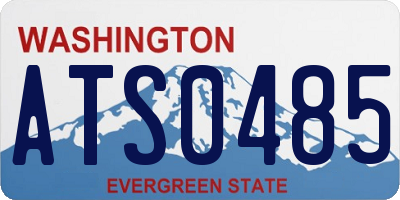 WA license plate ATS0485