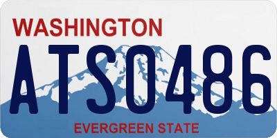 WA license plate ATS0486