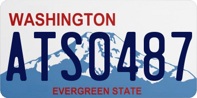 WA license plate ATS0487