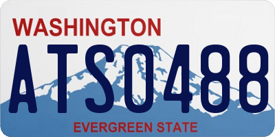WA license plate ATS0488