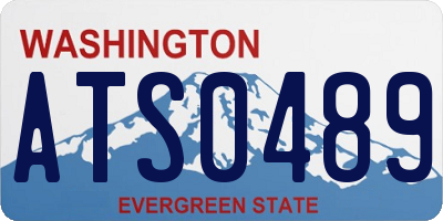 WA license plate ATS0489