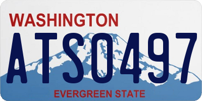 WA license plate ATS0497