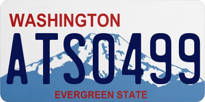 WA license plate ATS0499