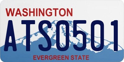 WA license plate ATS0501