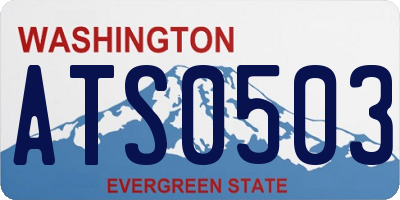 WA license plate ATS0503