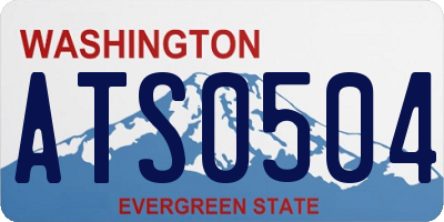 WA license plate ATS0504