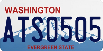 WA license plate ATS0505