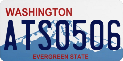 WA license plate ATS0506
