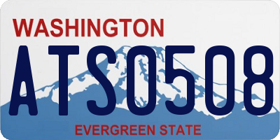 WA license plate ATS0508