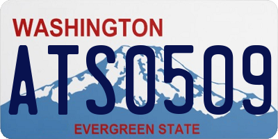 WA license plate ATS0509