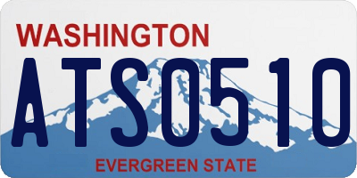 WA license plate ATS0510