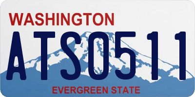WA license plate ATS0511