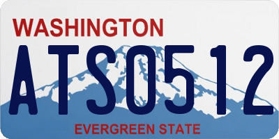 WA license plate ATS0512