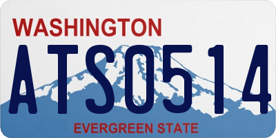 WA license plate ATS0514
