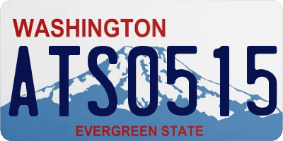 WA license plate ATS0515