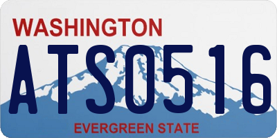 WA license plate ATS0516