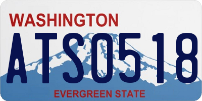 WA license plate ATS0518