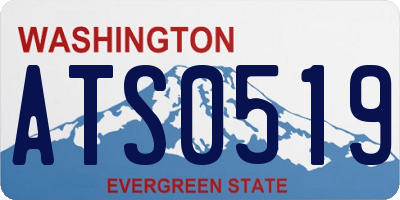 WA license plate ATS0519