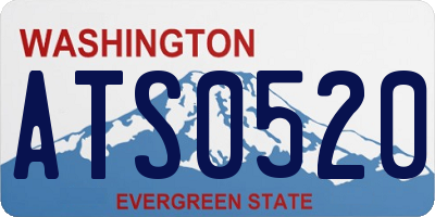WA license plate ATS0520