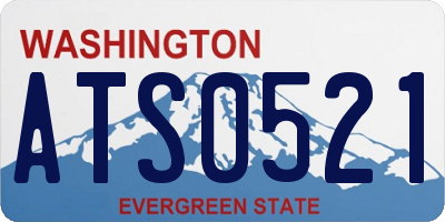 WA license plate ATS0521