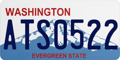 WA license plate ATS0522