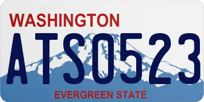 WA license plate ATS0523