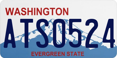 WA license plate ATS0524