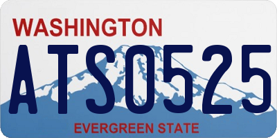 WA license plate ATS0525