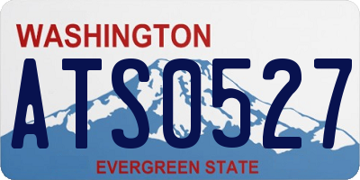 WA license plate ATS0527