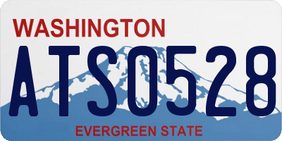 WA license plate ATS0528