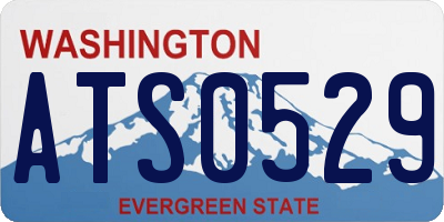 WA license plate ATS0529