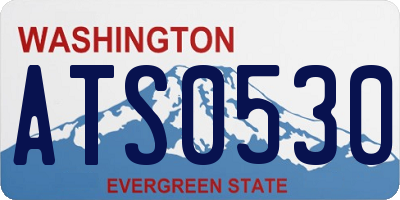 WA license plate ATS0530