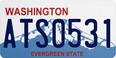 WA license plate ATS0531