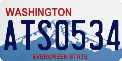 WA license plate ATS0534
