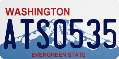 WA license plate ATS0535