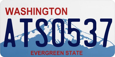 WA license plate ATS0537