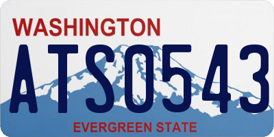 WA license plate ATS0543