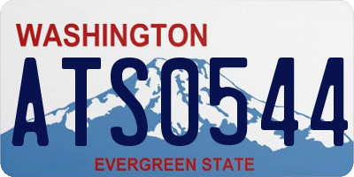 WA license plate ATS0544