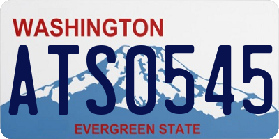 WA license plate ATS0545
