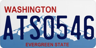 WA license plate ATS0546