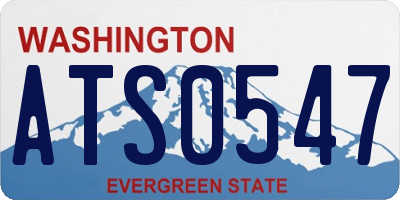 WA license plate ATS0547