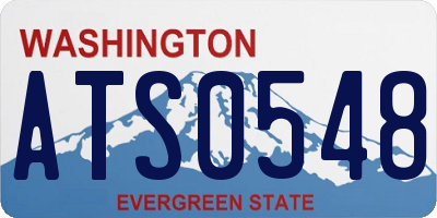 WA license plate ATS0548