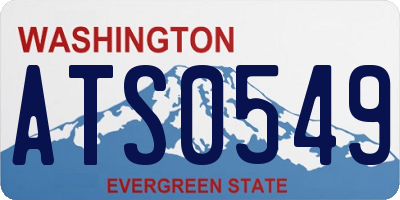 WA license plate ATS0549