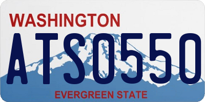 WA license plate ATS0550