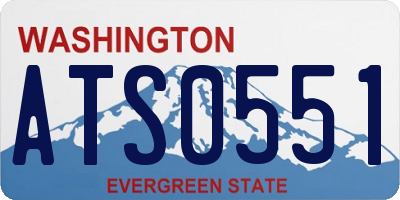 WA license plate ATS0551
