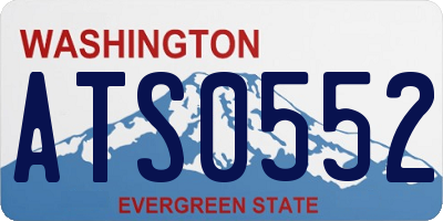 WA license plate ATS0552