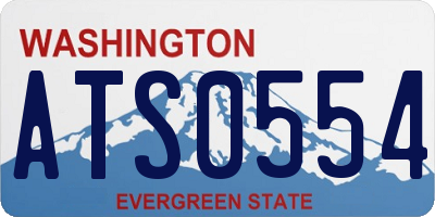 WA license plate ATS0554