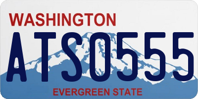 WA license plate ATS0555