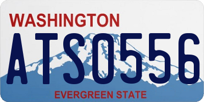 WA license plate ATS0556